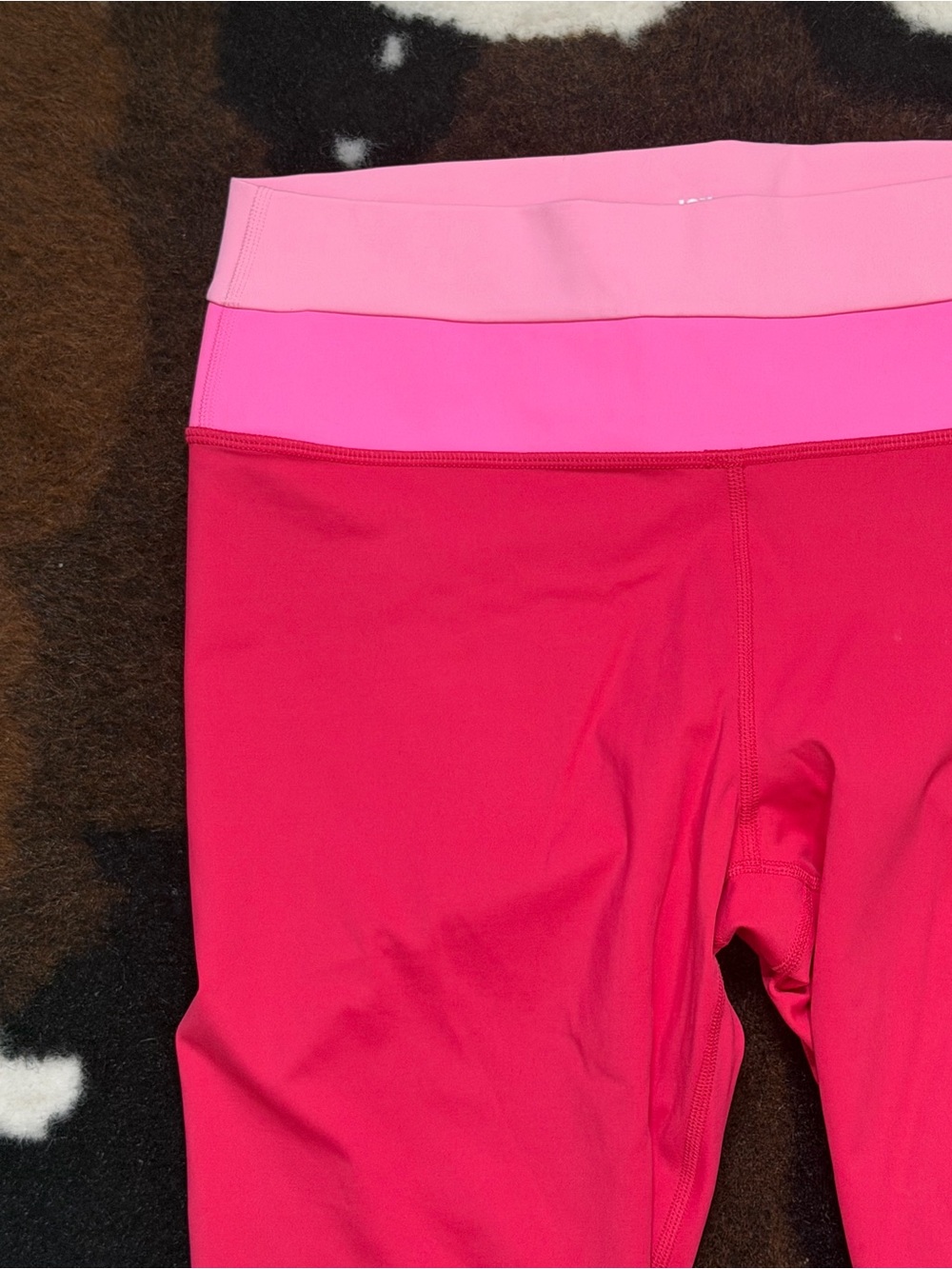 JoyLab Pink Colorblock High Rise Leggings Women’s Large Full Length Activewear - Picture 3 of 9